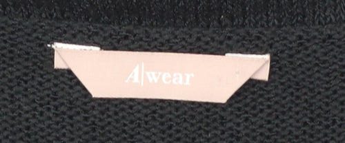 A|wear Women’s Black Sleeveless Scoop Neck Knit Pullover Jumper XL