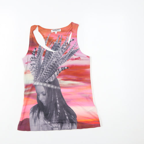 New Look Generation Multicoloured Tribal Print Teen Tank Top Size 9