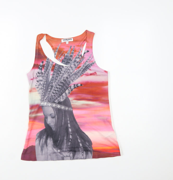 New Look Generation Multicoloured Tribal Print Teen Tank Top Size 9