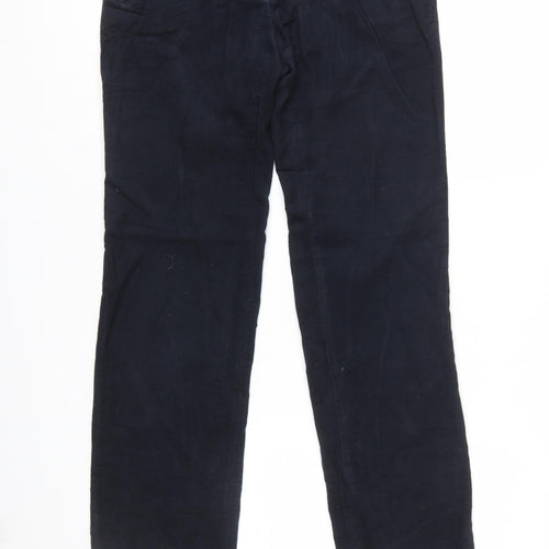 Hoggs of Fife Women's Blue Cotton Chino Trousers Size 10