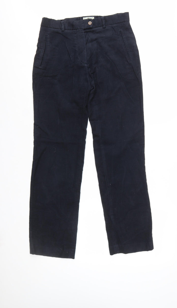 Hoggs of Fife Women's Blue Cotton Chino Trousers Size 10