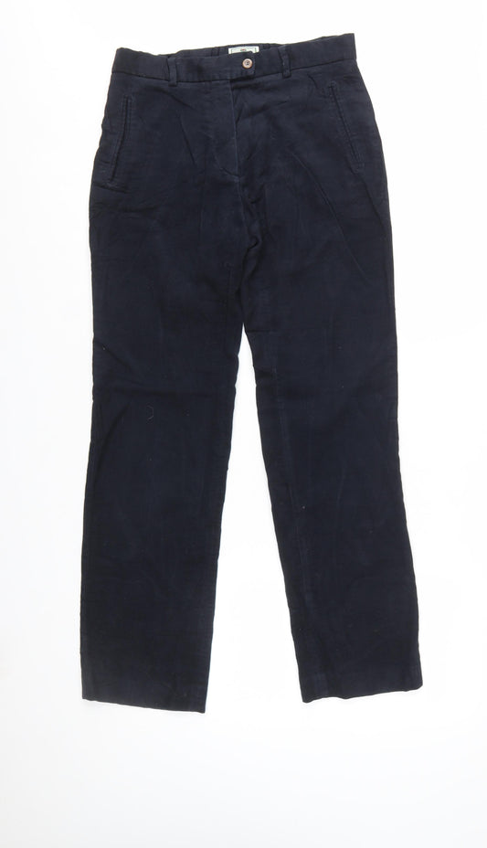 Hoggs of Fife Women's Blue Cotton Chino Trousers Size 10