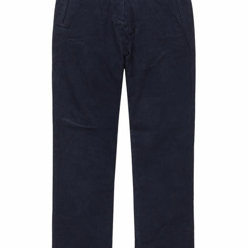 Hoggs of Fife Women's Blue Cotton Chino Trousers Size 10