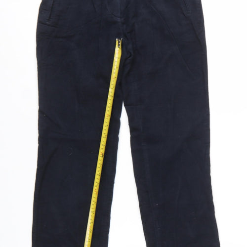 Hoggs of Fife Women's Blue Cotton Chino Trousers Size 10