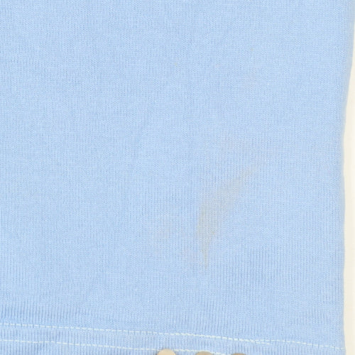 Canterbury Mens Blue Waratahs Rugby Long Sleeve Polo Shirt Size S