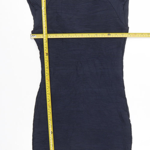 AX Paris Women Blue Size 8 Bodycon Sleeveless Short Dress