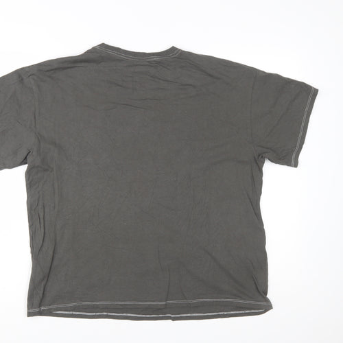 H&M Divided Women's Grey Nirvana Band T-Shirt Size 12 Casual Cotton