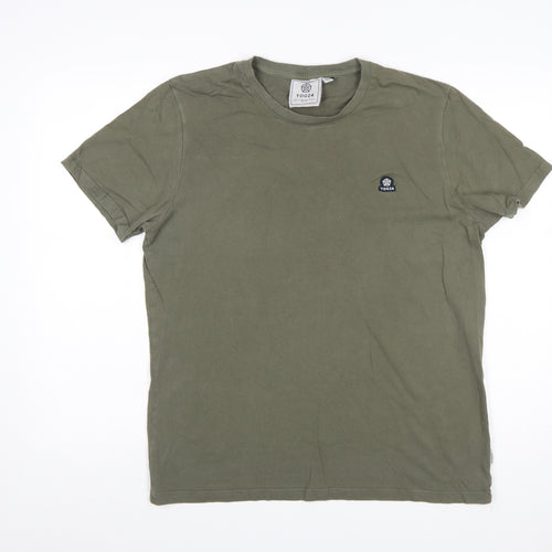 TOG24 Men’s Green Cotton Crew Neck Short Sleeve T-Shirt Size L