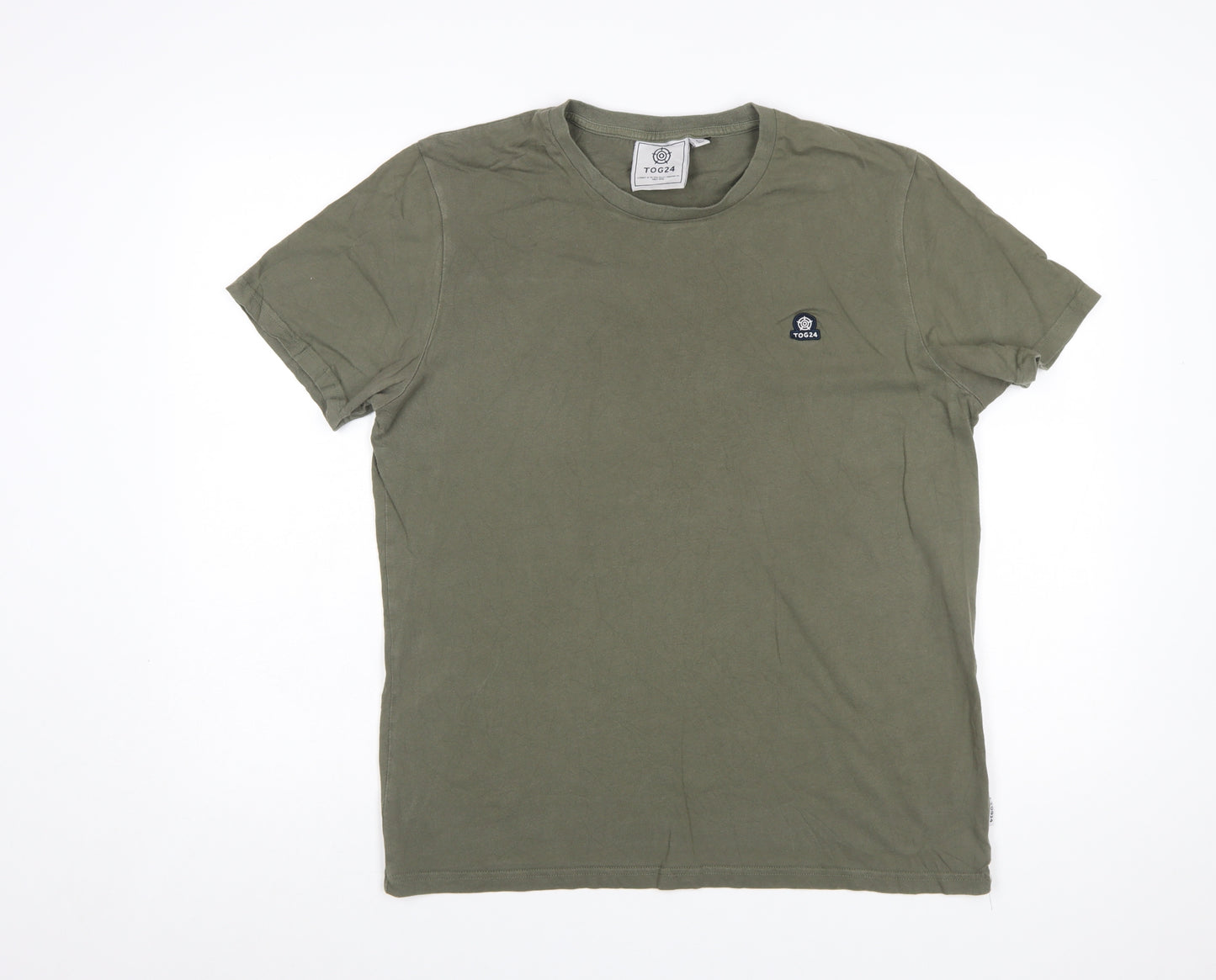 TOG24 Men’s Green Cotton Crew Neck Short Sleeve T-Shirt Size L
