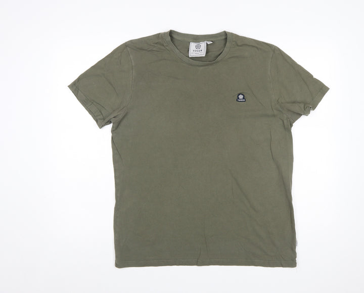 TOG24 Men’s Green Cotton Crew Neck Short Sleeve T-Shirt Size L