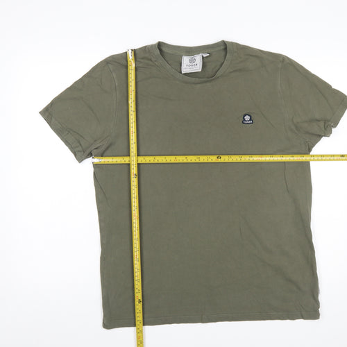 TOG24 Men’s Green Cotton Crew Neck Short Sleeve T-Shirt Size L