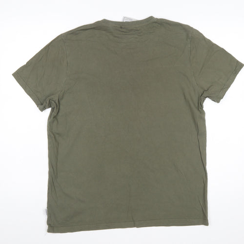 TOG24 Men’s Green Cotton Crew Neck Short Sleeve T-Shirt Size L