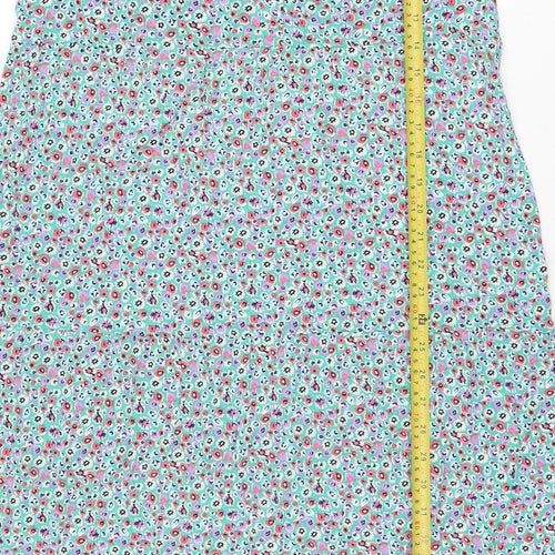 Marks and Spencer Women’s Multicoloured Floral Midi Fit & Flare Dress Size 12