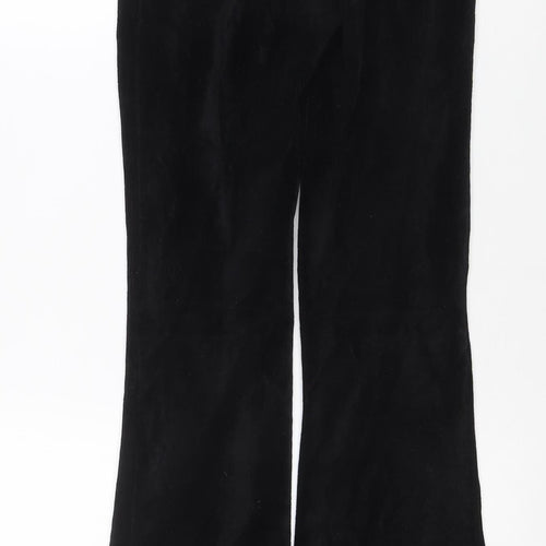 Topshop Women’s Black Petite Size 6 Corduroy Flared Trousers