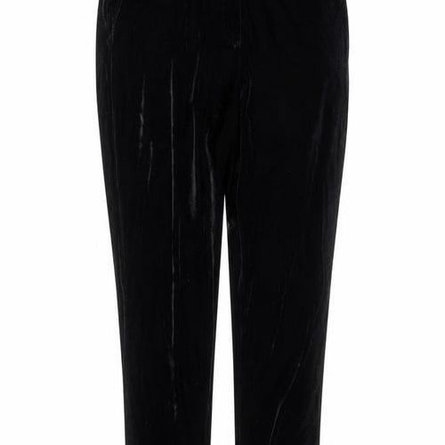 Dorothy Perkins Womens Black Velvet Trousers Size 18