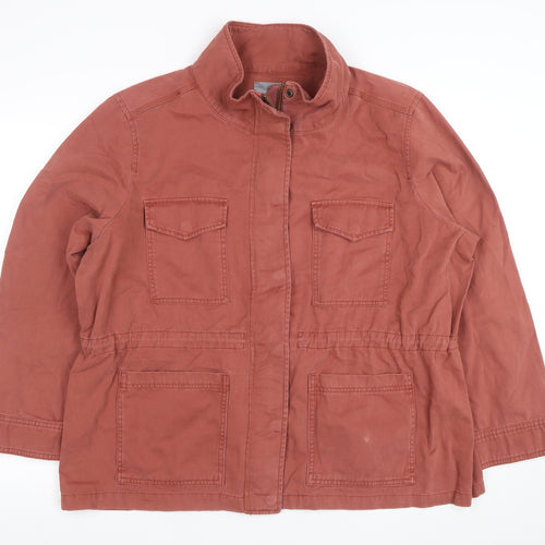 Principles Womens Brown Cotton Military Jacket Size 20