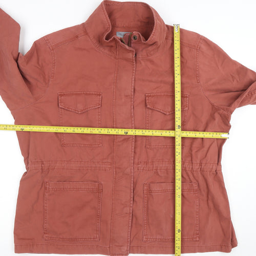 Principles Womens Brown Cotton Military Jacket Size 20