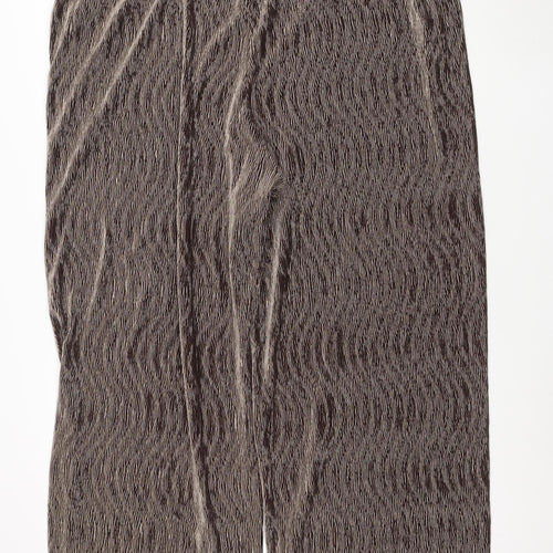 Marks and Spencer Women’s Brown Size 24 Wide-Leg Velvet Trousers