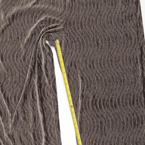 Marks and Spencer Women’s Brown Size 24 Wide-Leg Velvet Trousers