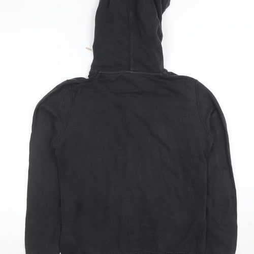 Nike Women's Black Small Full Zip Hoodie Sweatshirt Cotton Blend