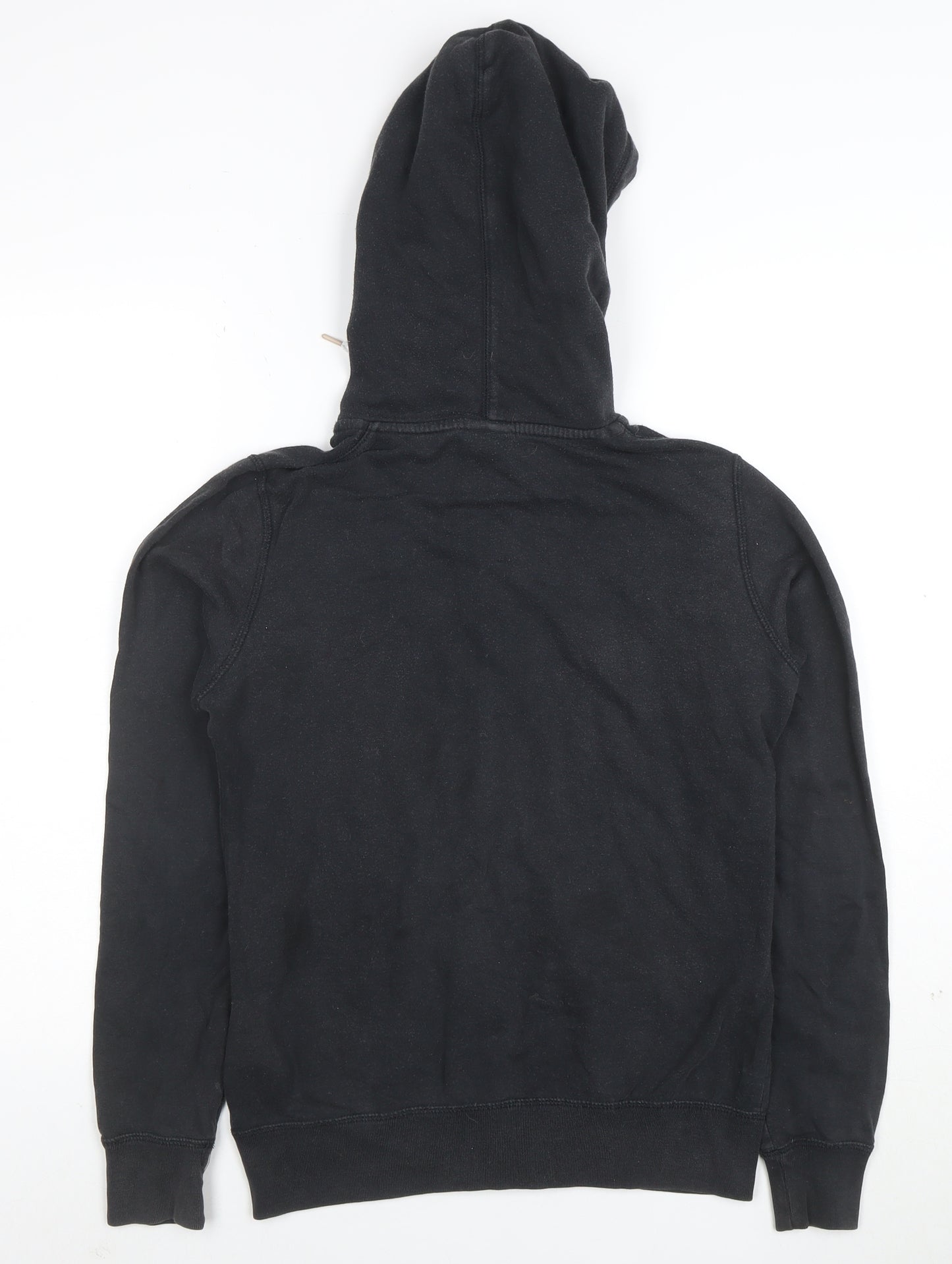Nike Women's Black Small Full Zip Hoodie Sweatshirt Cotton Blend