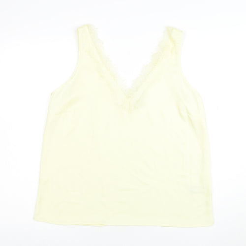 Marks and Spencer Women's Ivory Lace Trim Camisole Top Size 14