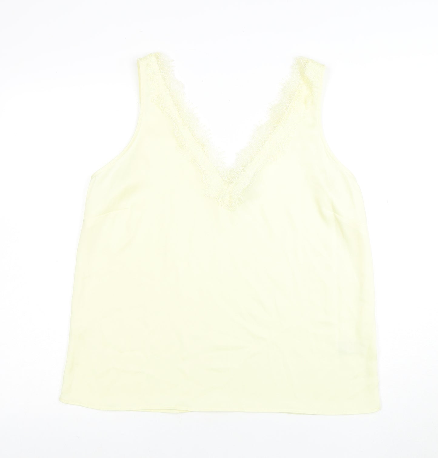 Marks and Spencer Women's Ivory Lace Trim Camisole Top Size 14