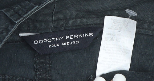 Dorothy Perkins Women's Black Size 20 Cargo Cotton Shorts