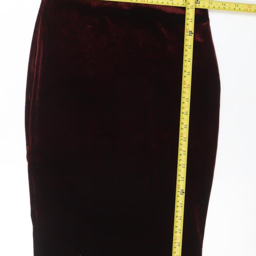 New Look Women's Brown Velvet Off Shoulder Bodycon Dress Size 8