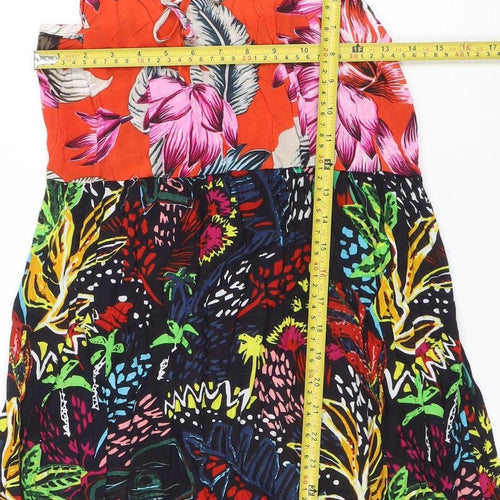 Anmol Women’s Multicoloured Floral Viscose Slip Dress Size 12