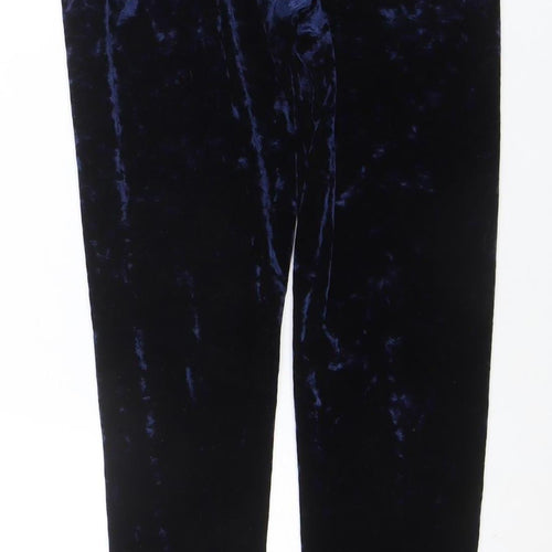 Dorothy Perkins Women’s Blue Velvet Leggings Size 12