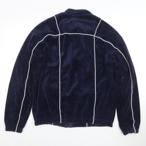 FILA Men’s Blue Full Zip Velvet Sweatshirt Size L