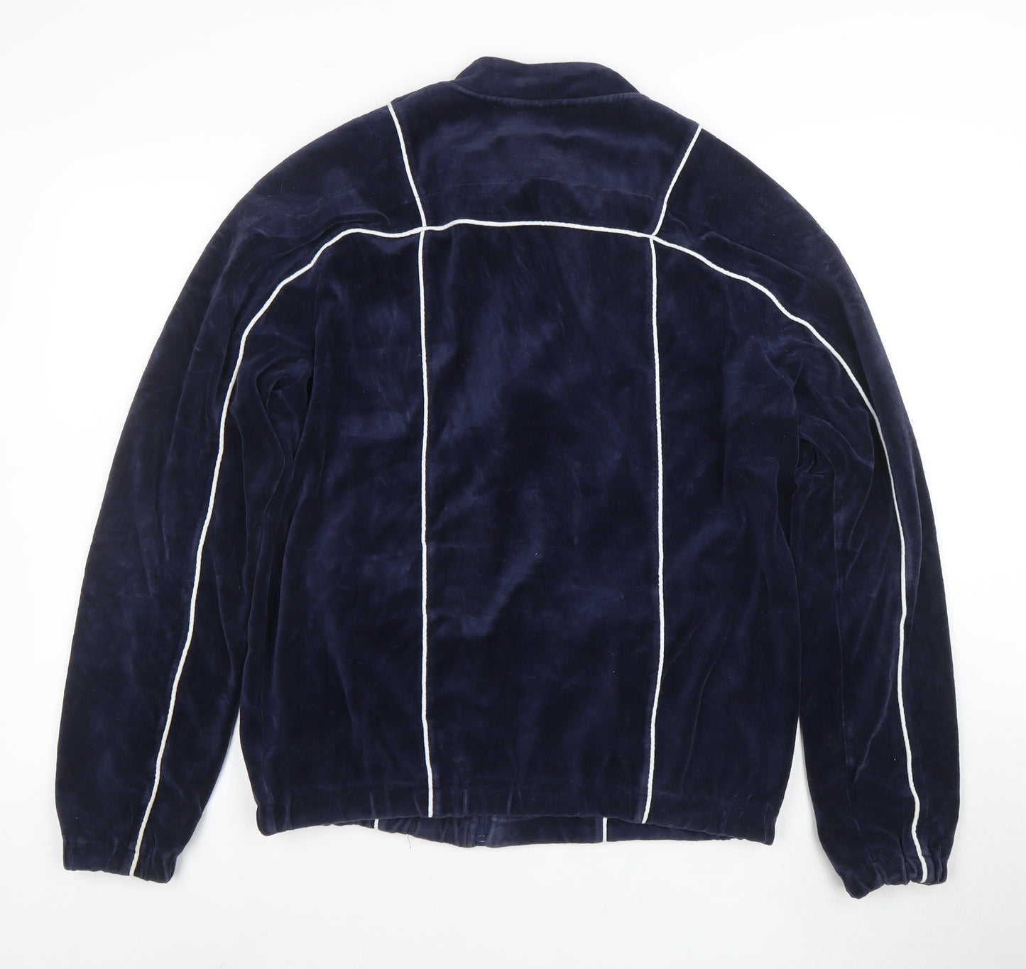FILA Men’s Blue Full Zip Velvet Sweatshirt Size L