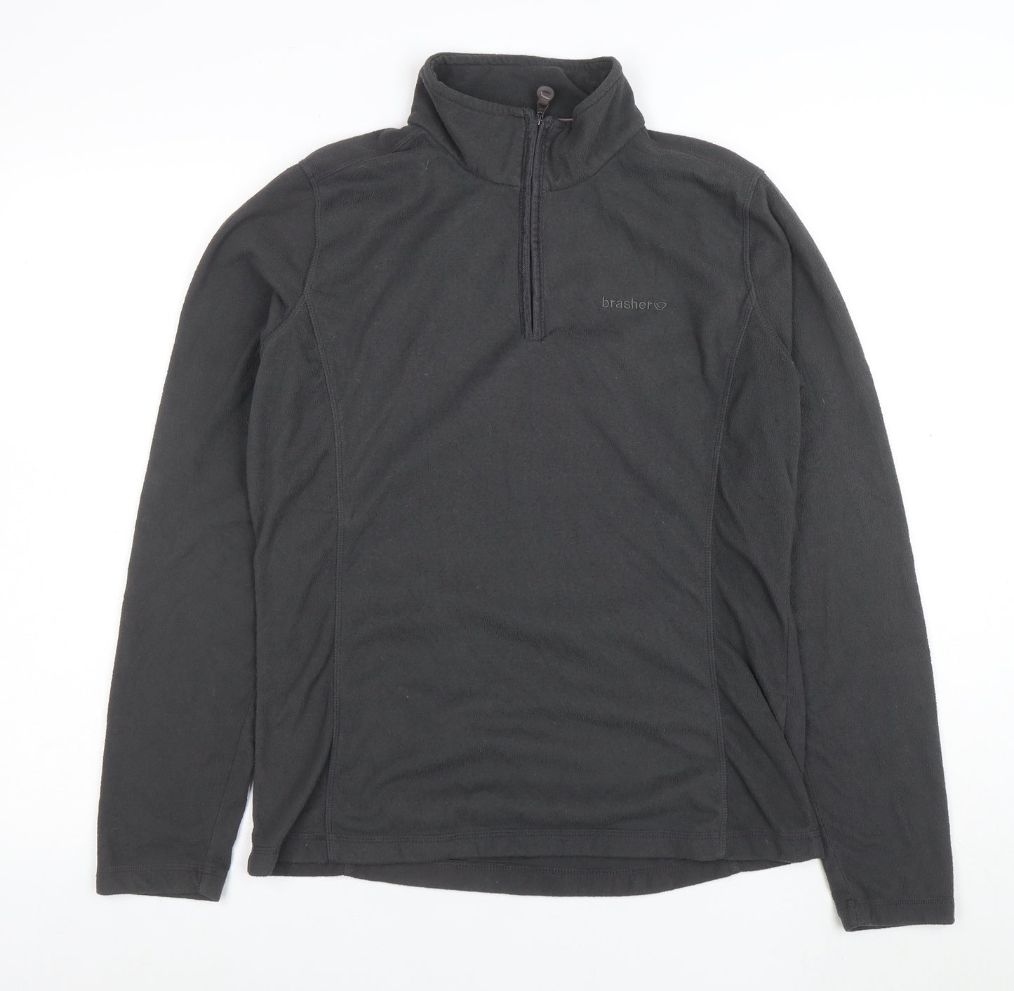 Brasher Women's Black Fleece Pullover Sweatshirt Size XL