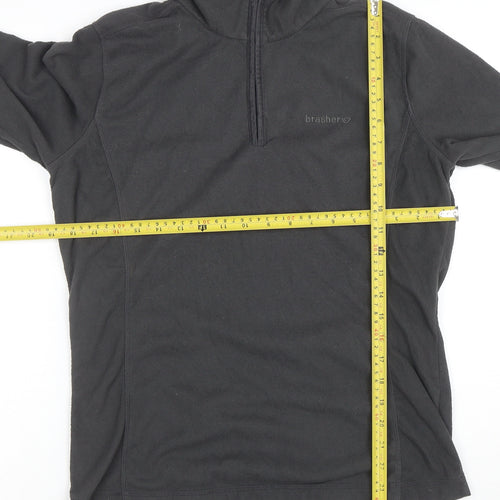 Brasher Women's Black Fleece Pullover Sweatshirt Size XL