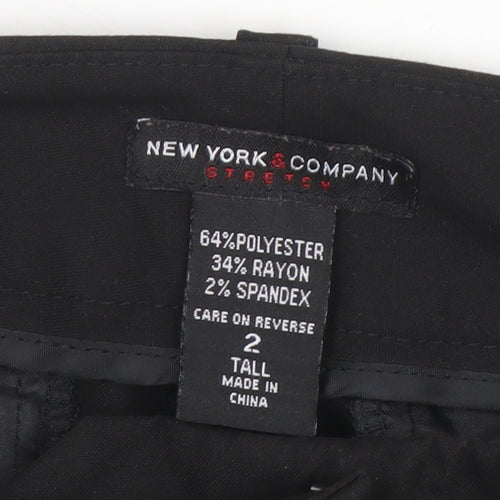 New York & Company Women's Black Tall Dress Pants Size 6