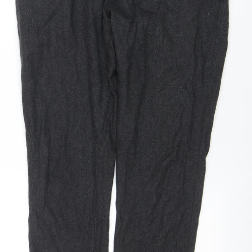 COS Women Grey Wool Blend Trousers Size 16 Workwear Formal