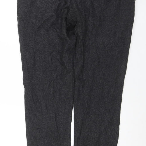 COS Women Grey Wool Blend Trousers Size 16 Workwear Formal
