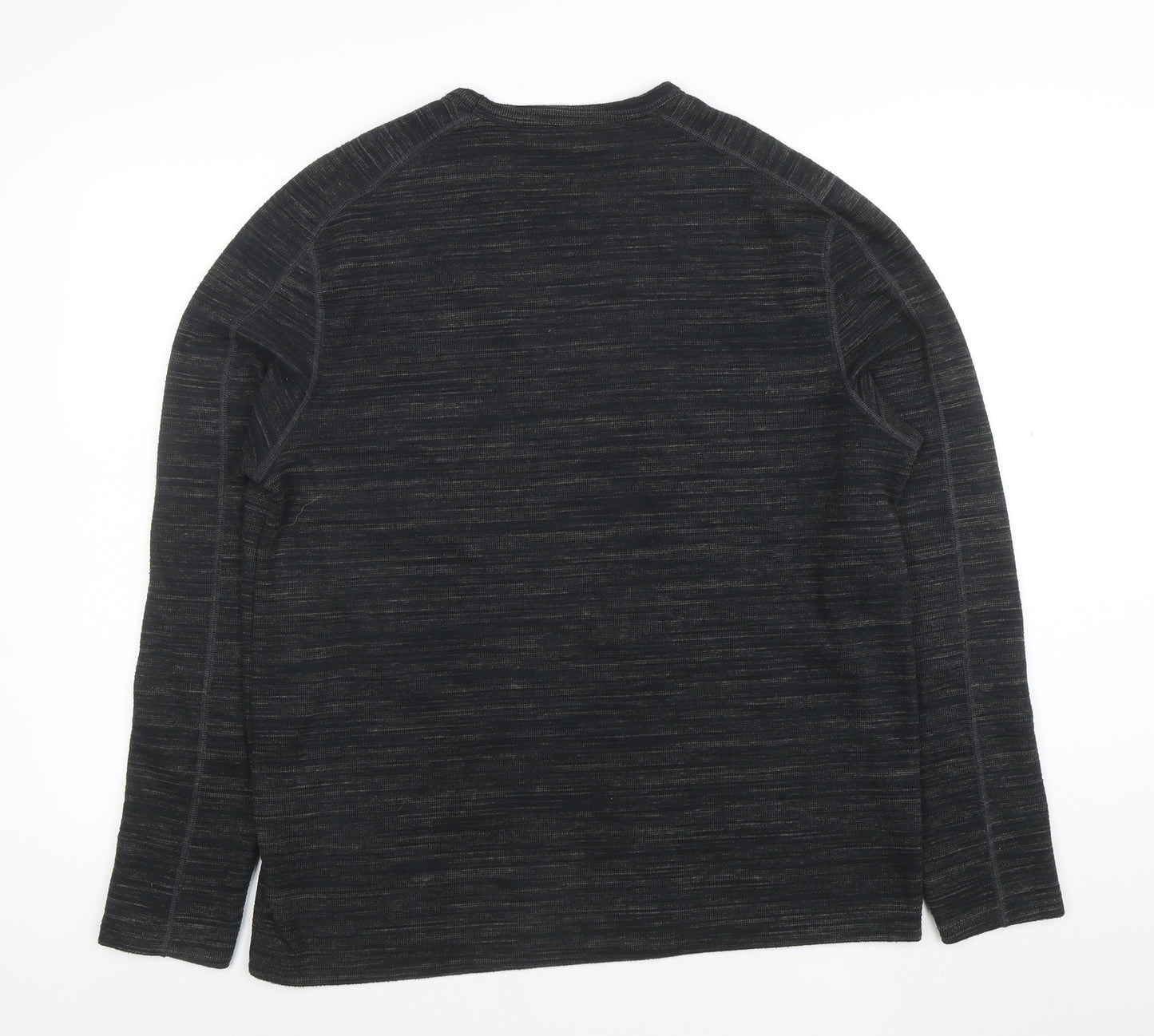 AllSaints Men's Black Medium Crew Neck Long Sleeve Sweatshirt