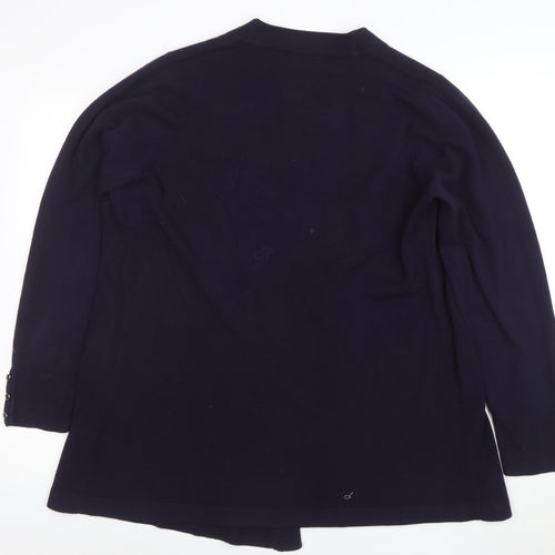 Marks and Spencer Women's Purple Size 22 Knit Cardigan