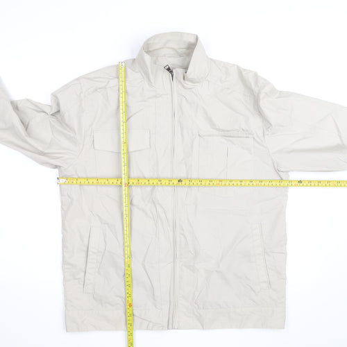 Marks and Spencer Men Beige Lightweight Full Zip Jacket L