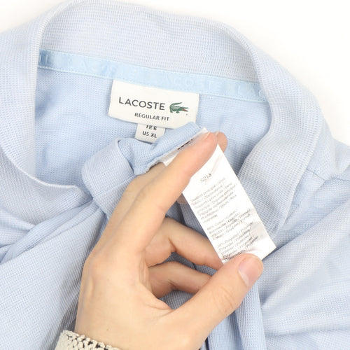 Lacoste Men's Blue Regular Fit Polo Shirt Size XL Classic Style