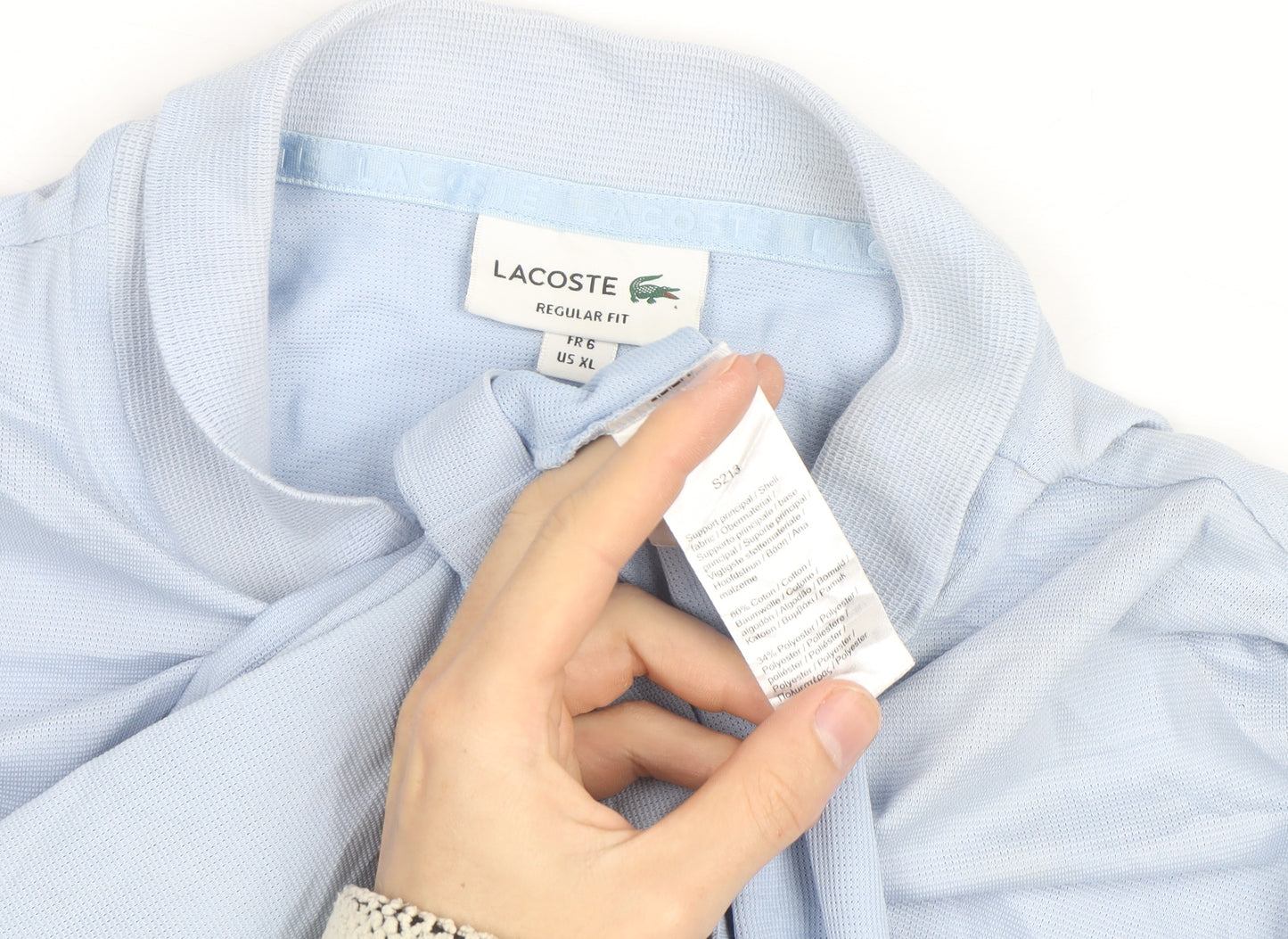 Lacoste Men's Blue Regular Fit Polo Shirt Size XL Classic Style