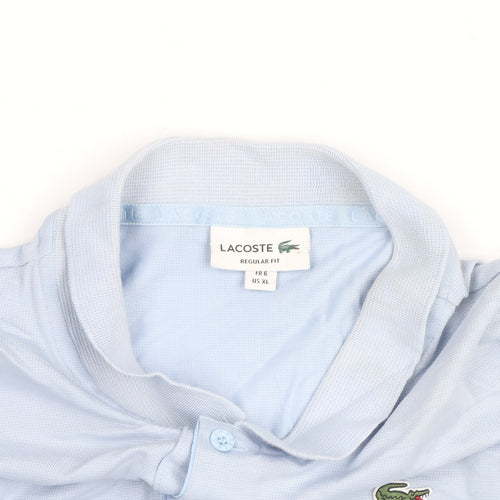 Lacoste Men's Blue Regular Fit Polo Shirt Size XL Classic Style