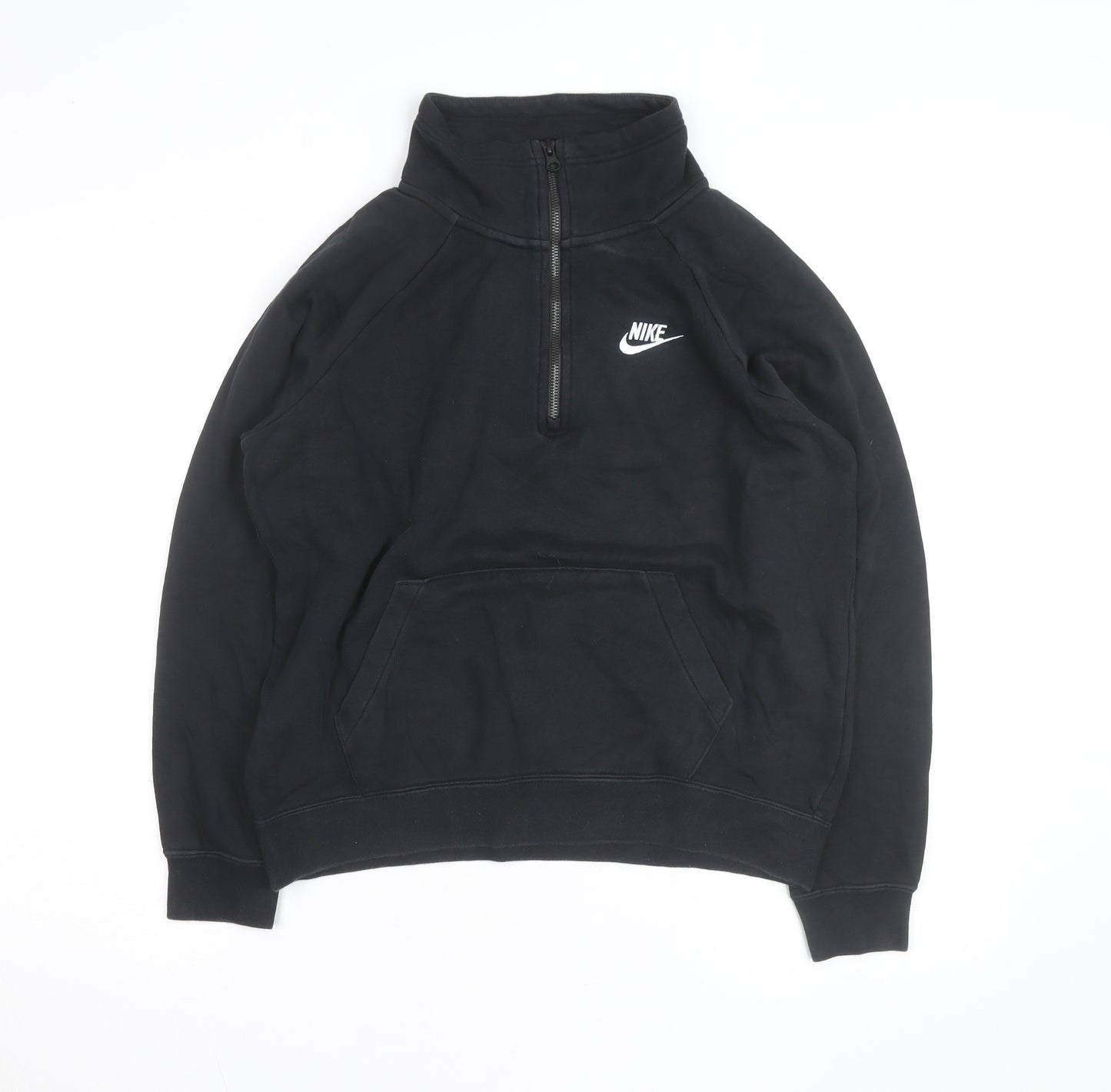 Nike Men's Black Small 1/2 Zip Fleece Sweatshirt Pullover