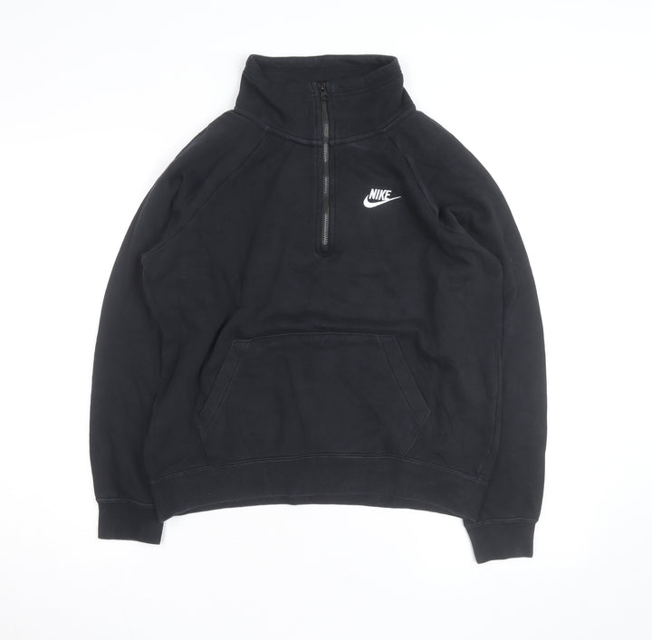 Nike Men's Black Small 1/2 Zip Fleece Sweatshirt Pullover