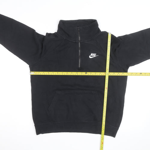 Nike Men's Black Small 1/2 Zip Fleece Sweatshirt Pullover