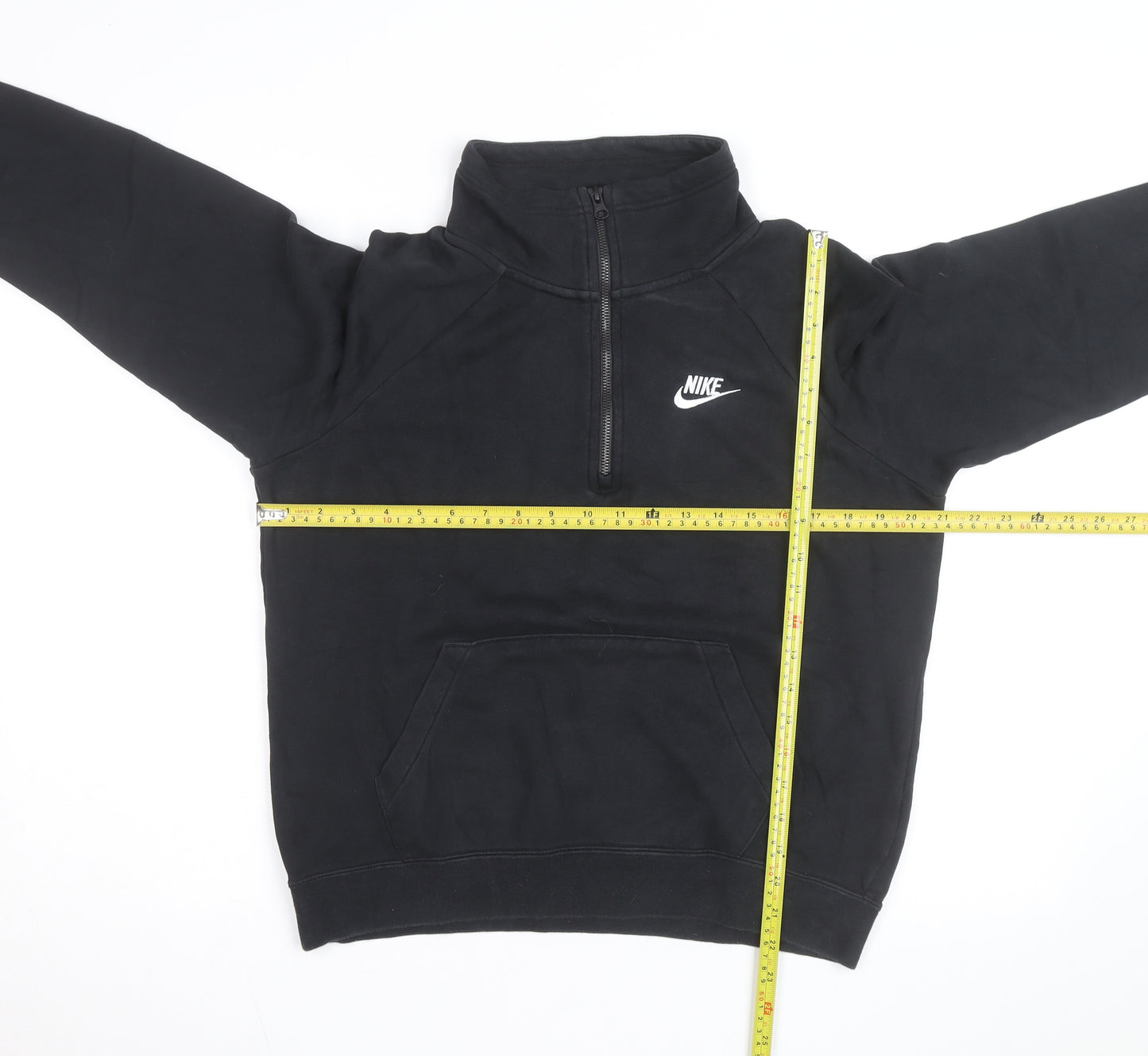 Nike Men's Black Small 1/2 Zip Fleece Sweatshirt Pullover