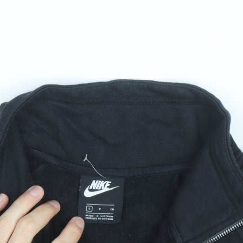 Nike Men's Black Small 1/2 Zip Fleece Sweatshirt Pullover