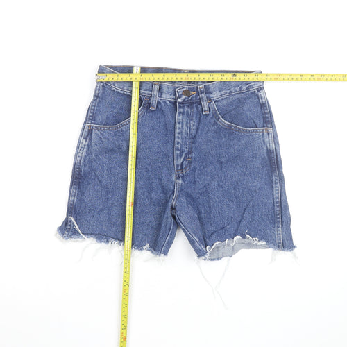 Rustler Men's Blue Denim Distressed Shorts Size 30 Regular Fit